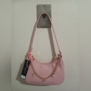Pink (Blush)Shoulder Bag with Gold Chain